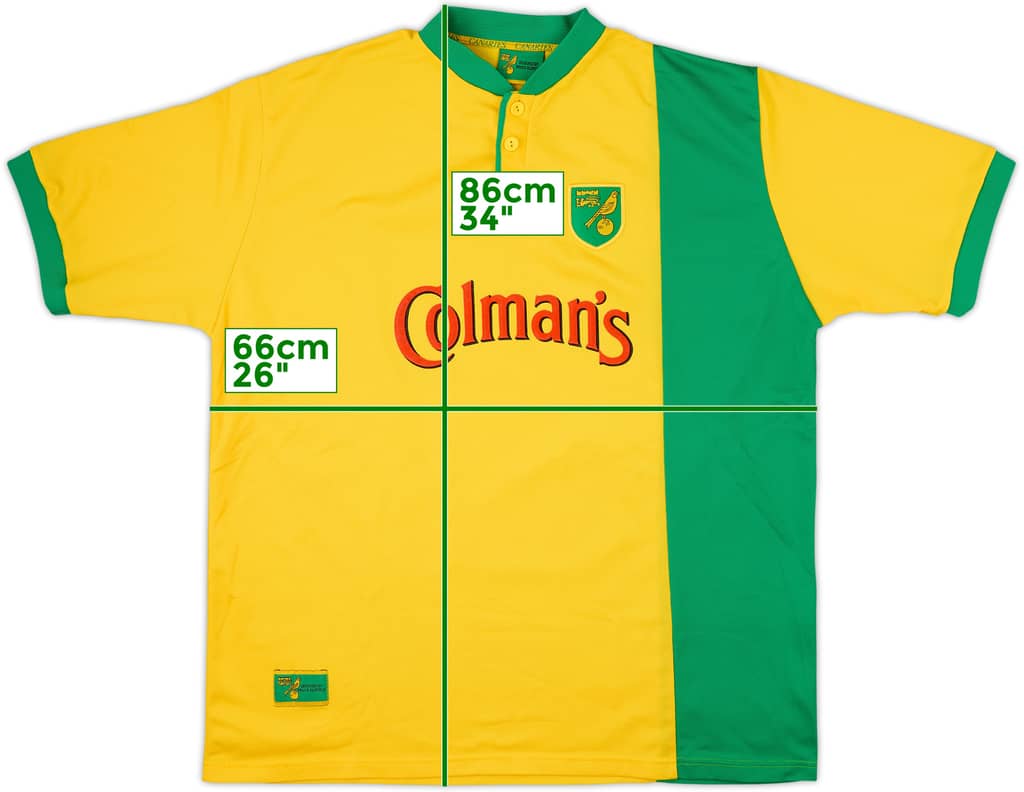 1999-01 Norwich Home Shirt - 10/10 - (3XL)