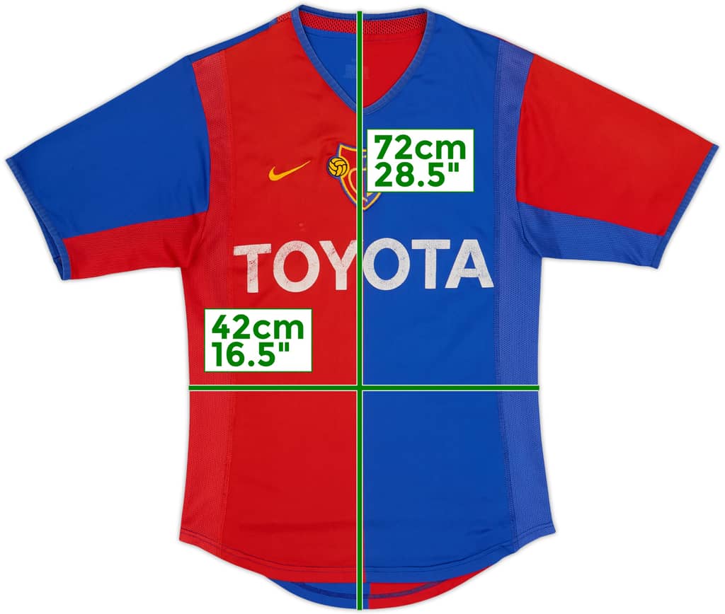 2002-04 FC Basel Home Shirt - 5/10 - (XL.Boys)