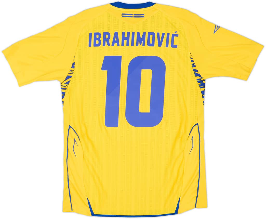2007-09 Sweden Home Shirt Ibrahimovic #10 - 8/10 - (S)