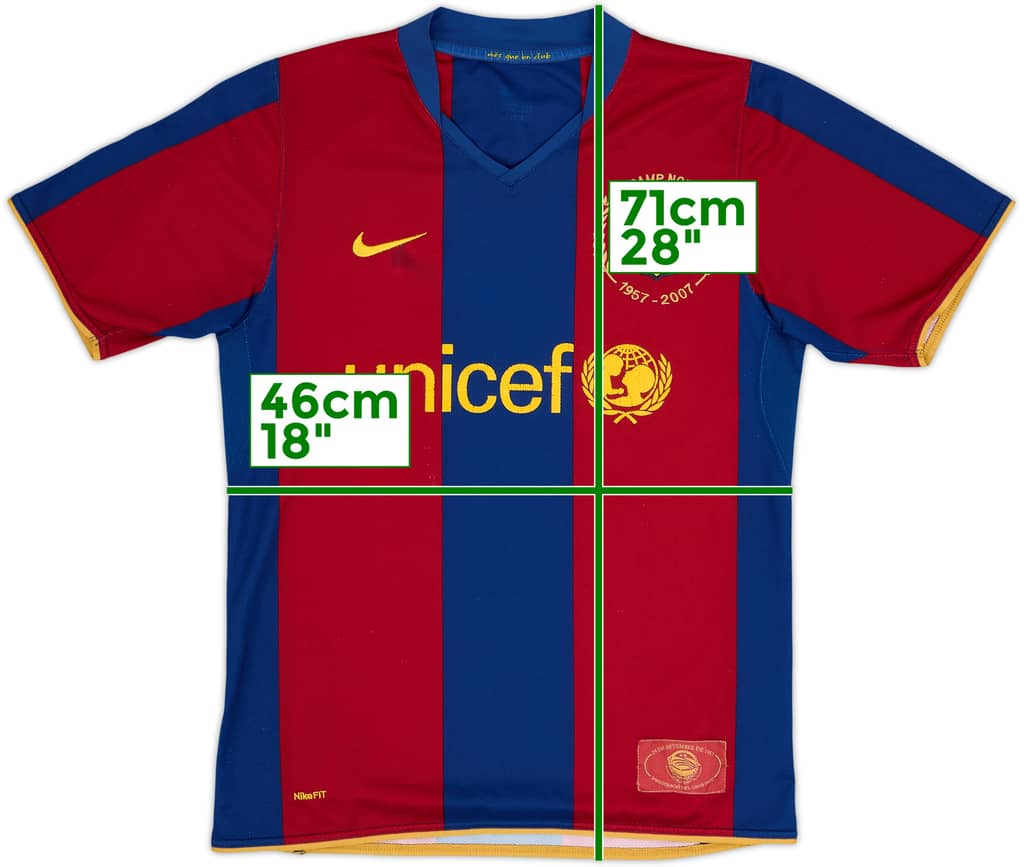 2007-08 Barcelona Home Shirt - 5/10 - (S)