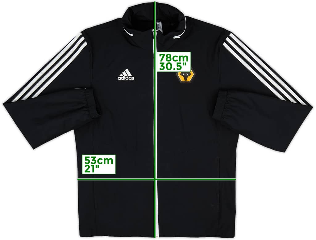 2019-20 Wolves adidas Hooded Rain Jacket - 8/10 - (M)