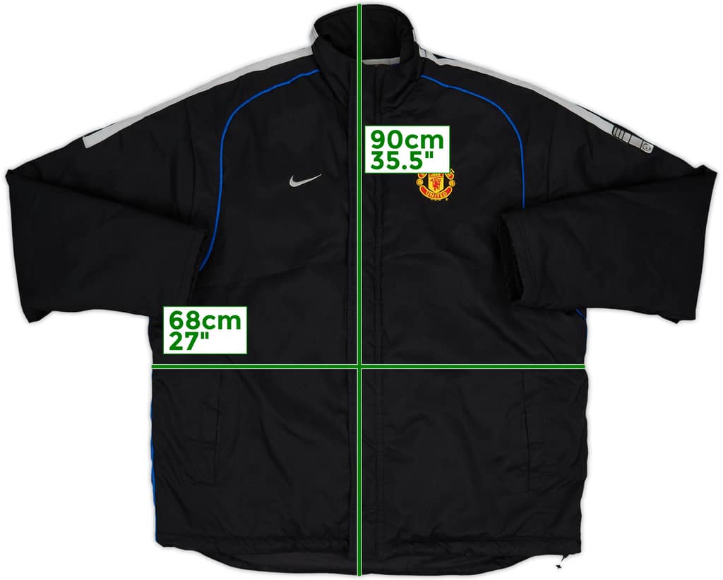 2002-03 Manchester United Nike Padded Bench Coat - 9/10 - (L)