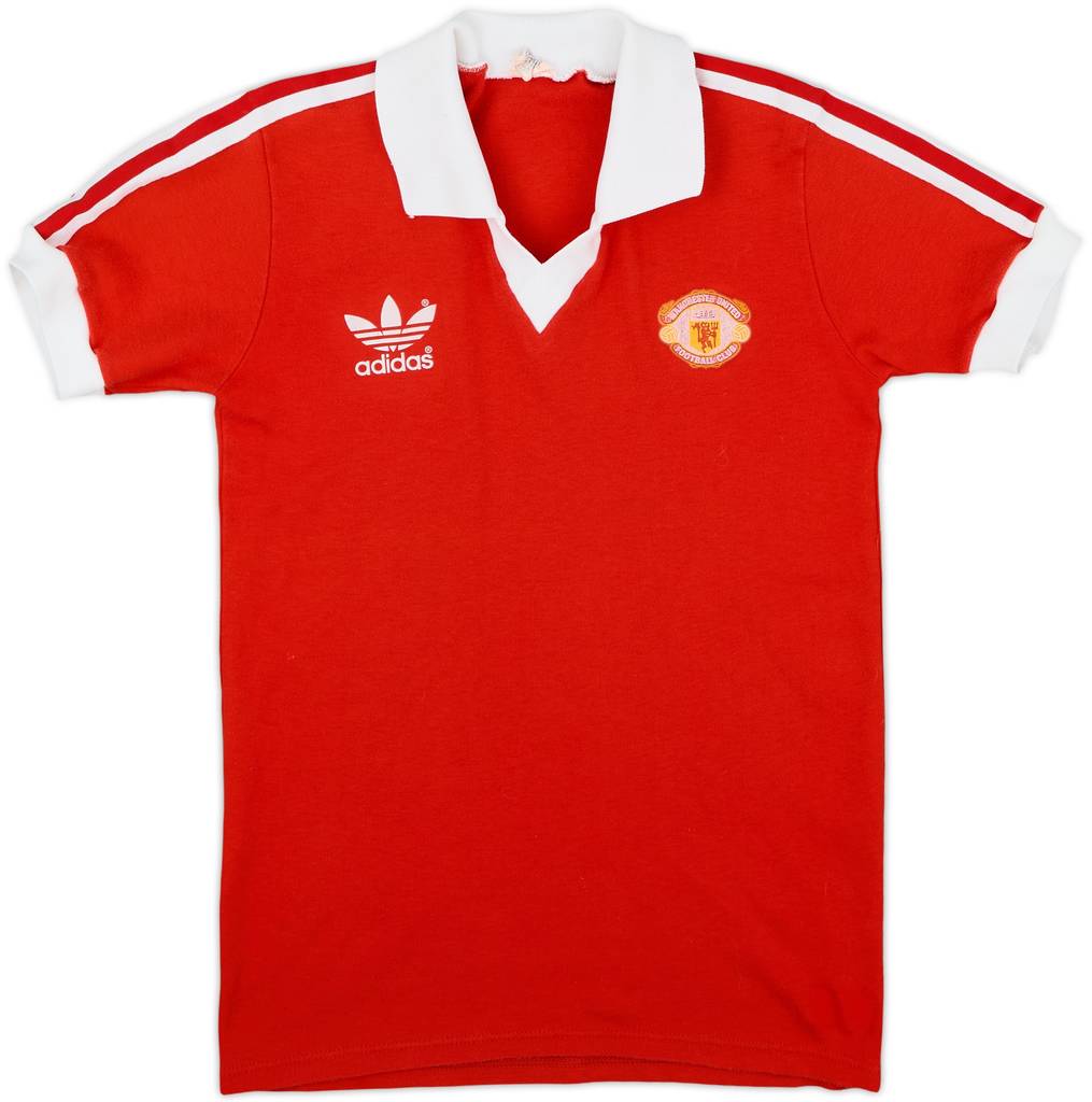 1980-82 Manchester United Home Shirt - 8/10 - (Y)