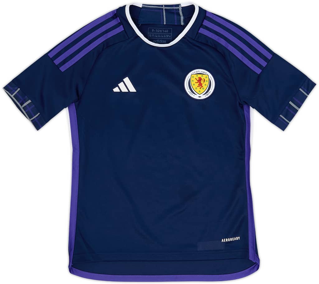2022-23 Scotland Home Shirt - 10/10 - (S.Boys)