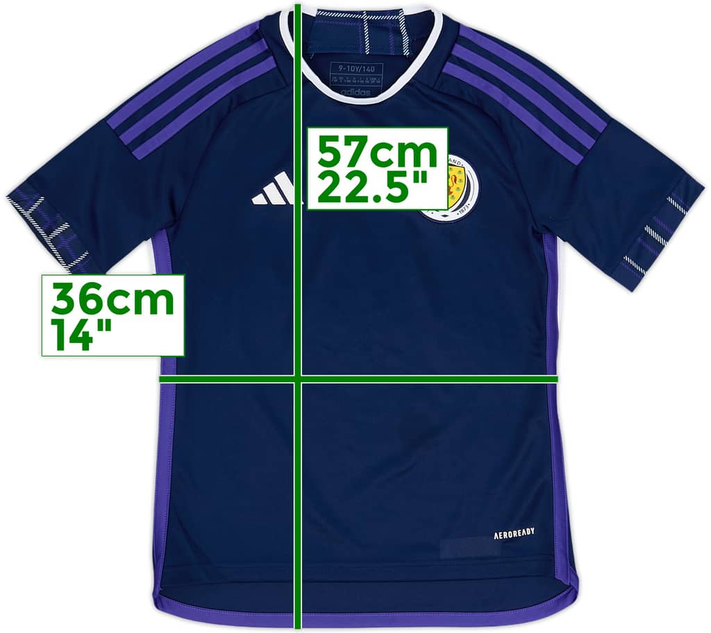 2022-23 Scotland Home Shirt - 10/10 - (S.Boys)