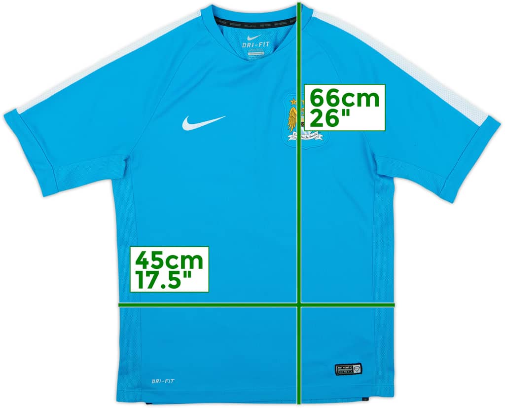 2014-15 Manchester City Nike Camiseta de Entrenamiento - 9/10 - (M)