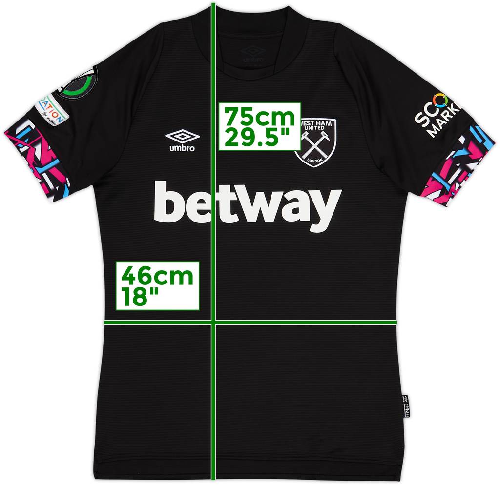 Camiseta de visitante del West Ham United 2022-23 - 9/10 - (S)