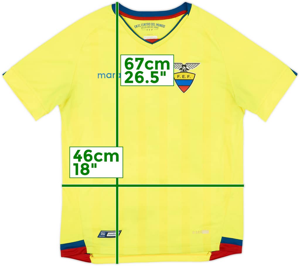 2017-18 Ecuador Home Shirt - 7/10 - (S)