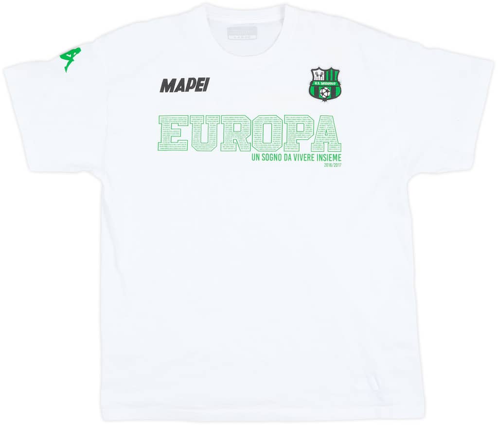 2016-17 Camiseta de algodón Kappa 'Europa' del Sassuolo - 8/10 - (L)