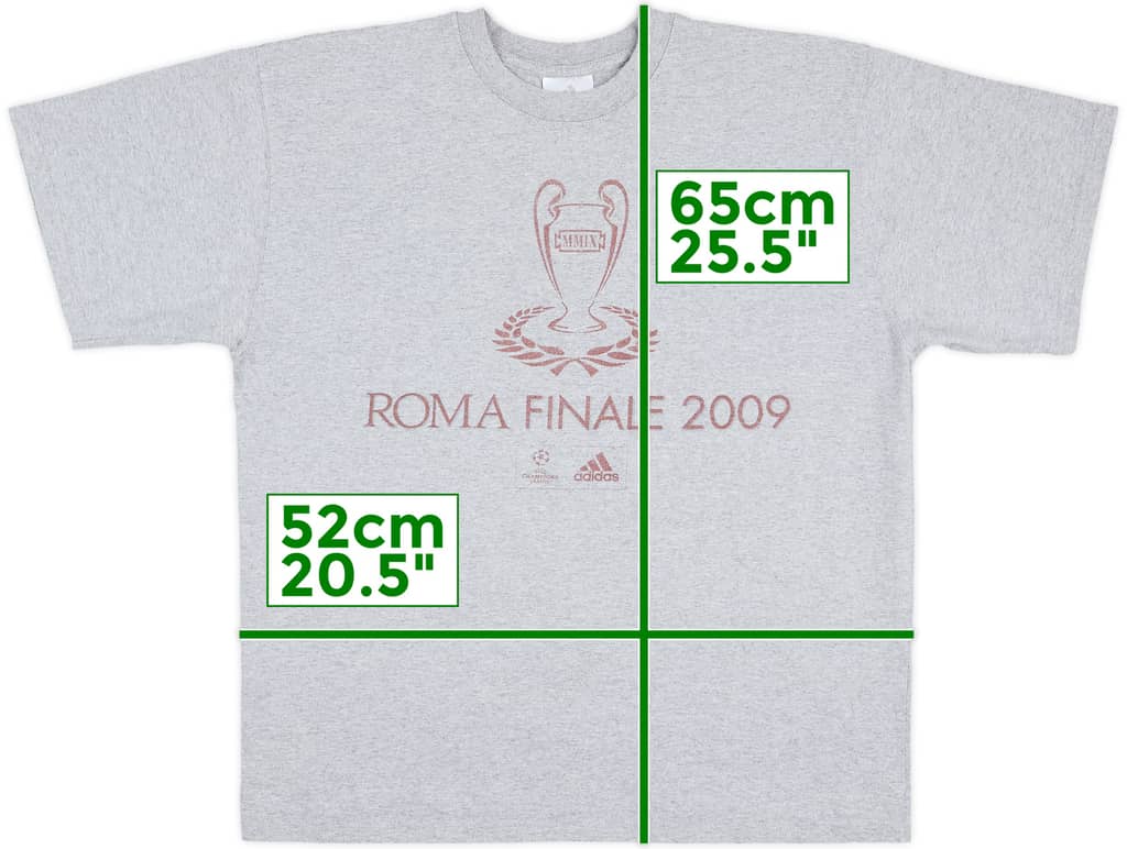 2008-09 adidas UEFA Champions League Final Graphic Tee - 7/10 - (L)