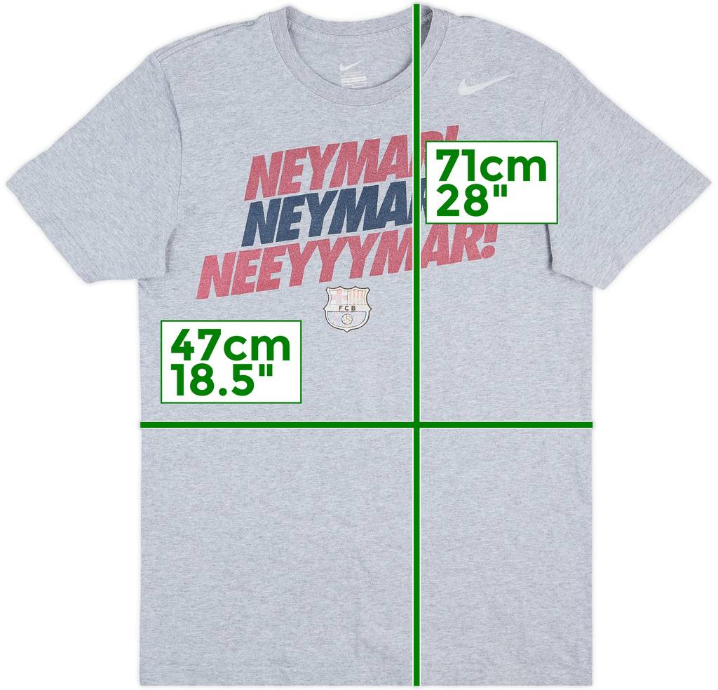 2013-14 Barcelona Nike 'Neymar!' Graphic Tee - 5/10 - (M)