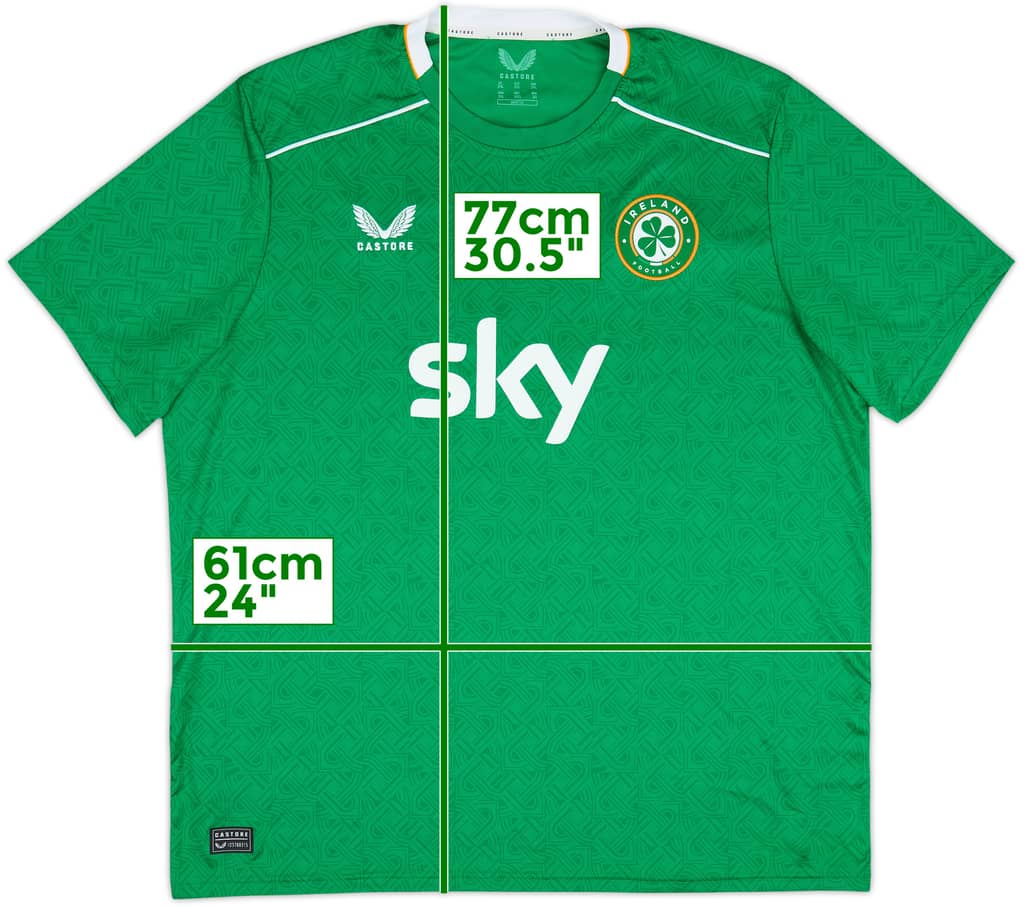 2024-25 Ireland Home Shirt - 10/10 - (XXL)