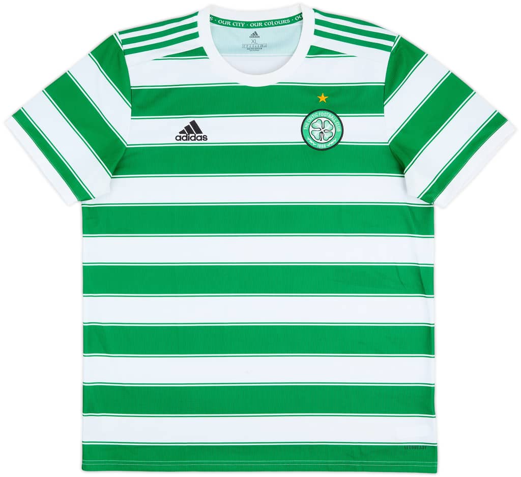 2021-22 Celtic Home Shirt - 8/10 - (XL)