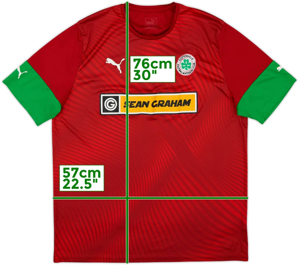 2019-21 Cliftonville Home Shirt - 8/10 - (XXL)