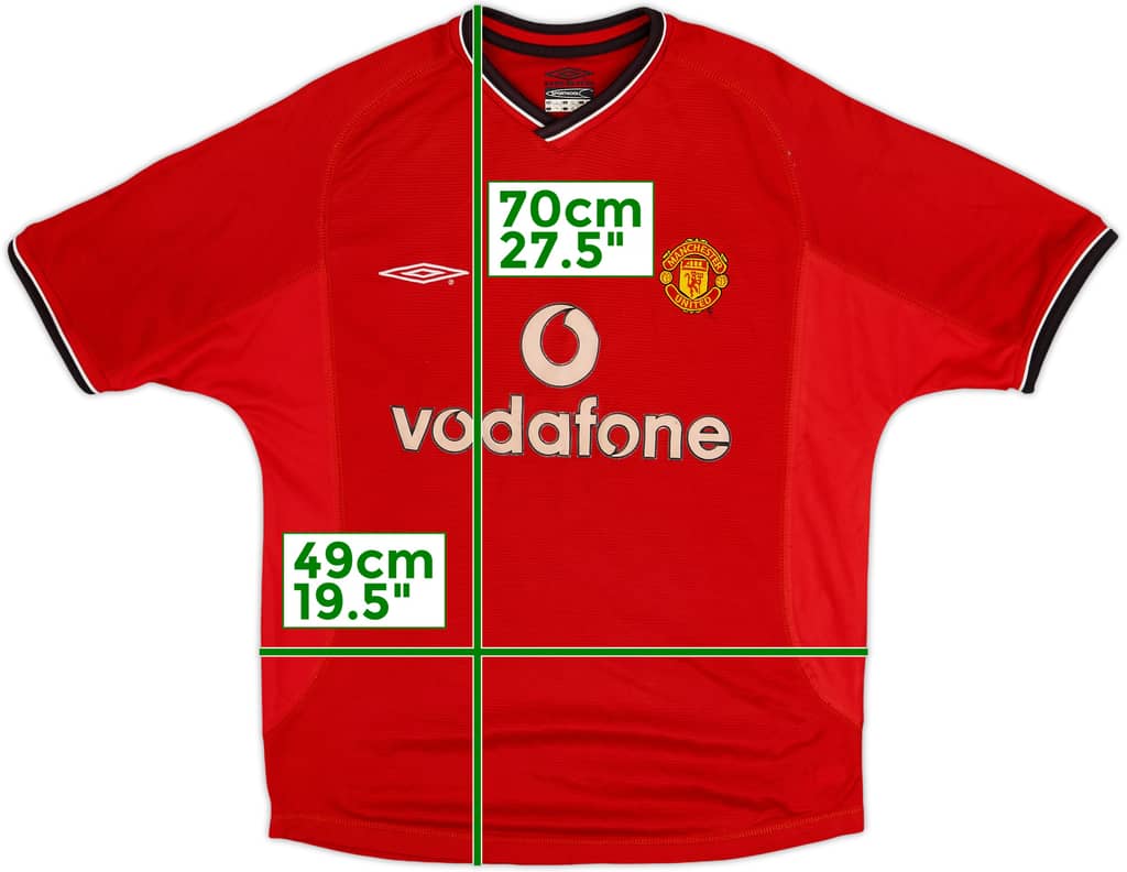 2000-02 Manchester United Home Shirt - 5/10 - (Y)