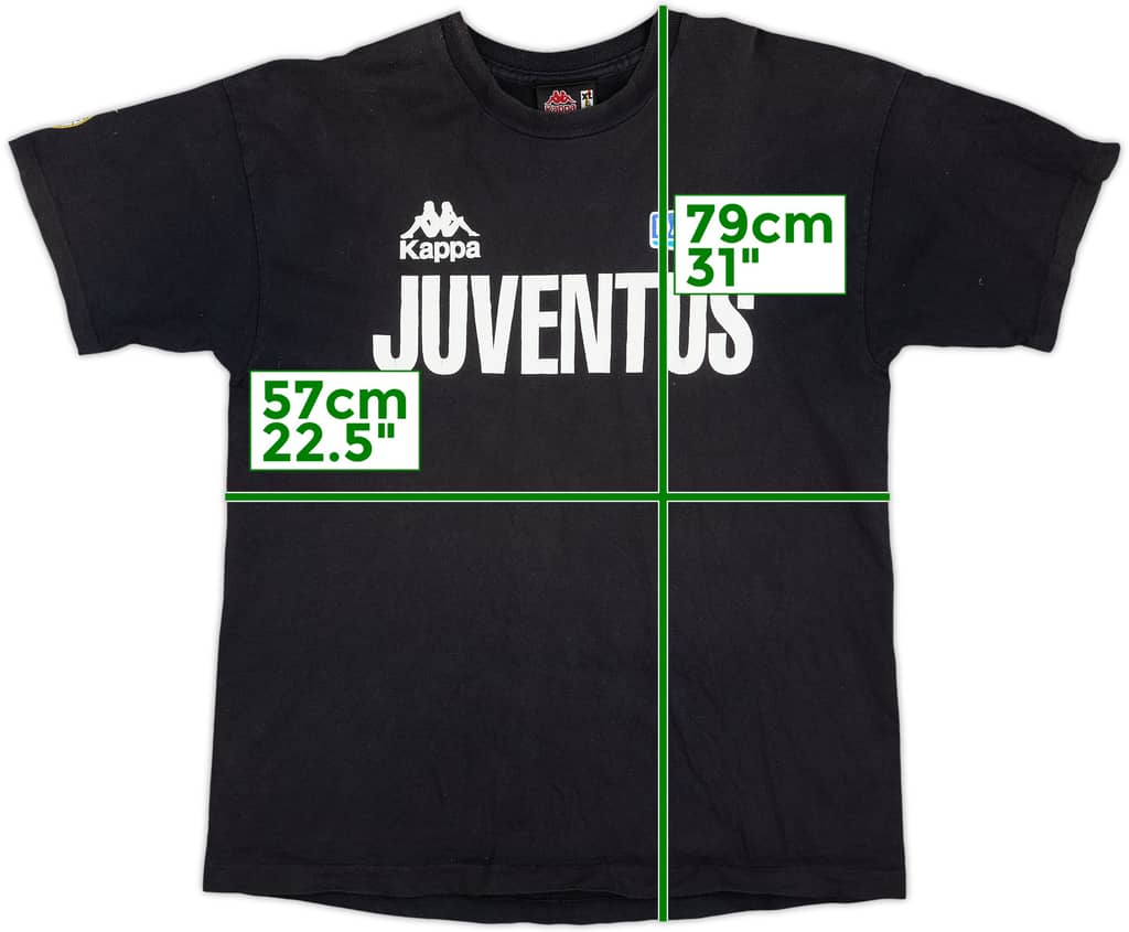 1995-96 Juventus Kappa Cotton Tee - 5/10 - (XL)