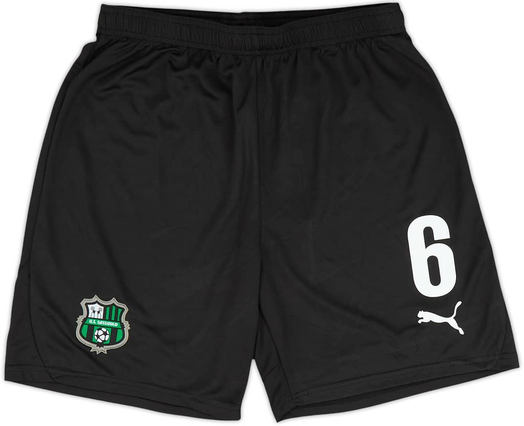 2024-25 Sassuolo Player Issue Home Shorts #6 - 9/10 - (L)