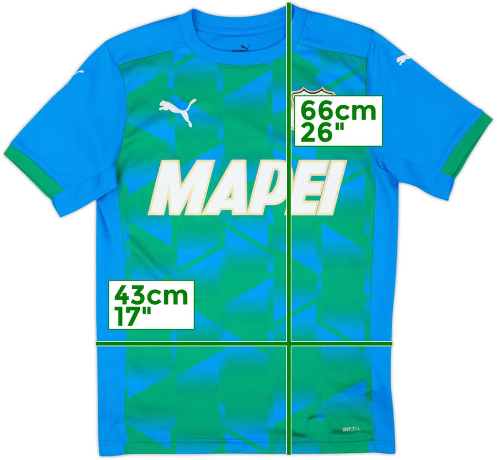 2020-21 Sassuolo Third Shirt - 8/10 - (XS)