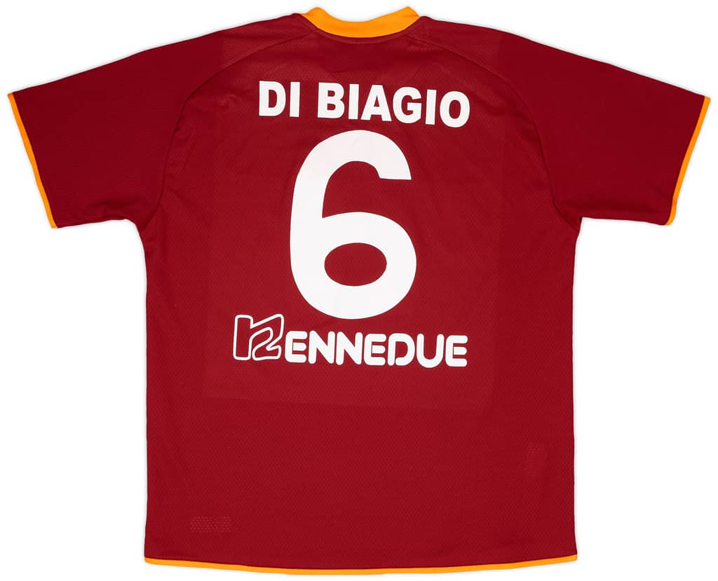 2008-12 Roma Match Issue Legends Home Shirt Di Biagio #6