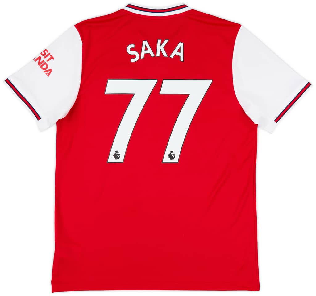2019-20 Arsenal Home Shirt Saka #77 - 10/10 - (L)
