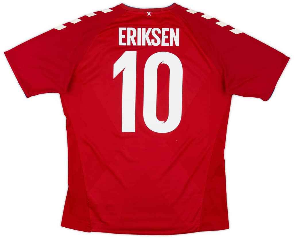 2018-19 Denmark Home Shirt Eriksen #10 - 6/10 - (L)