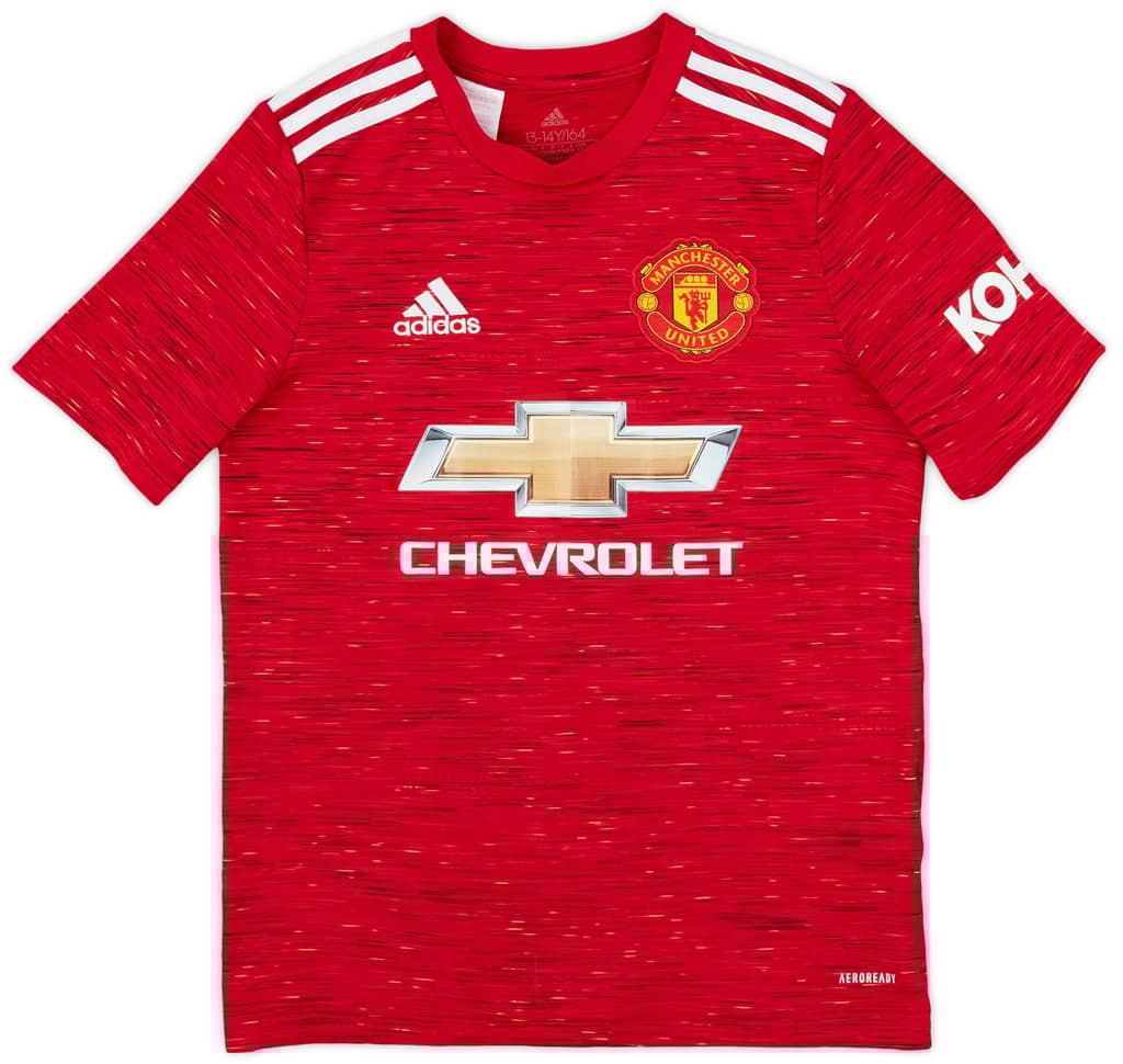 2020-21 Manchester United Home Shirt - 8/10 - (L.Boys)