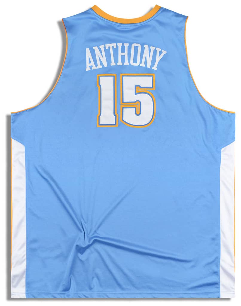 2003-06 Authentic Denver Nuggets Anthony #15 Reebok Jersey (Away) 4XL