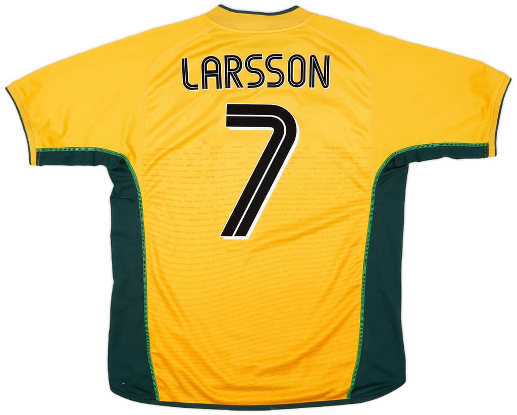 2002-03 Celtic Away Shirt Larsson #7 - 6/10 - (L)