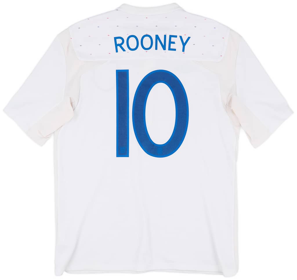 2010-11 England Home Shirt Rooney #10 - 7/10 - (L)