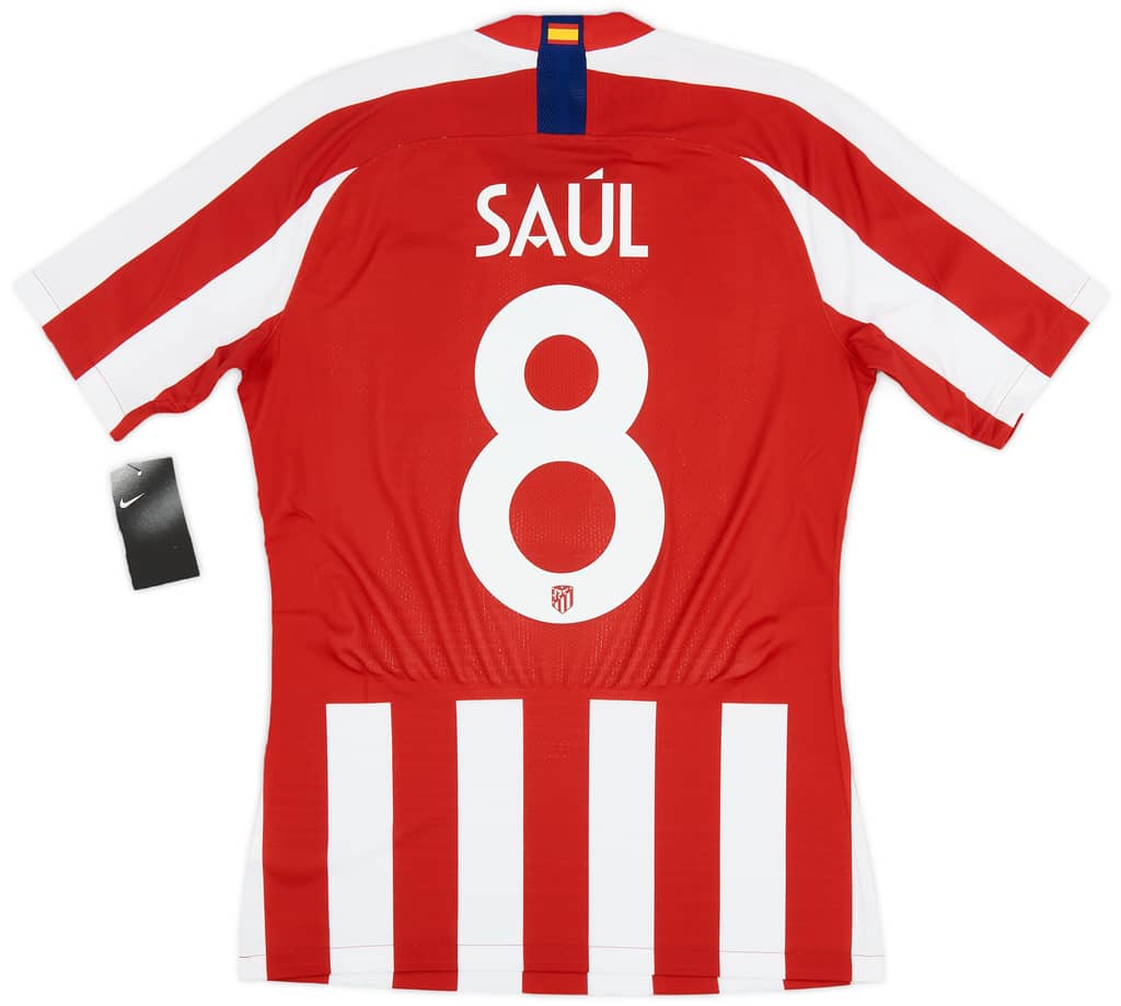 2019-20 Atletico Madrid Player Issue Vaporknit Domestic Home Shirt Saul #8 (M)