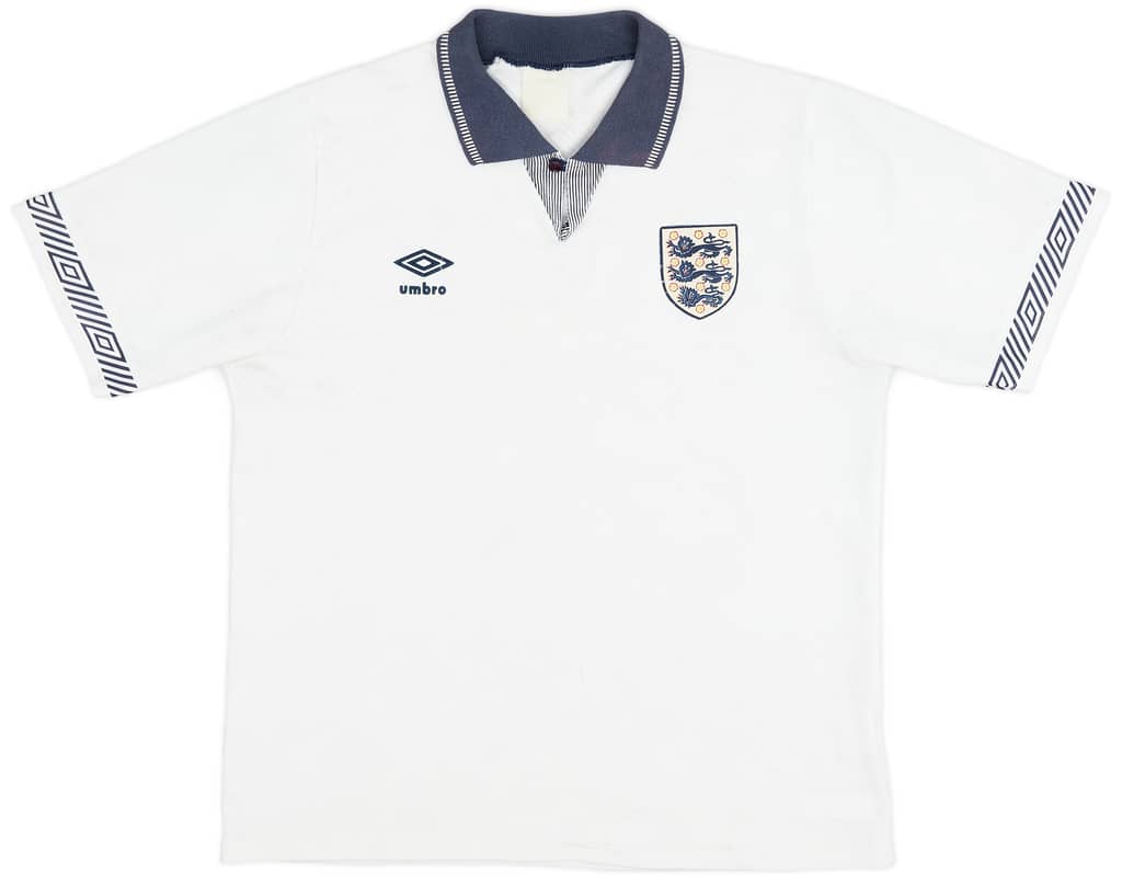 1990-92 England Home Shirt - 6/10 - (L)