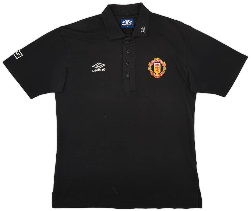 1999-00 Manchester United Umbro Polo Shirt - 7/10 - (L)