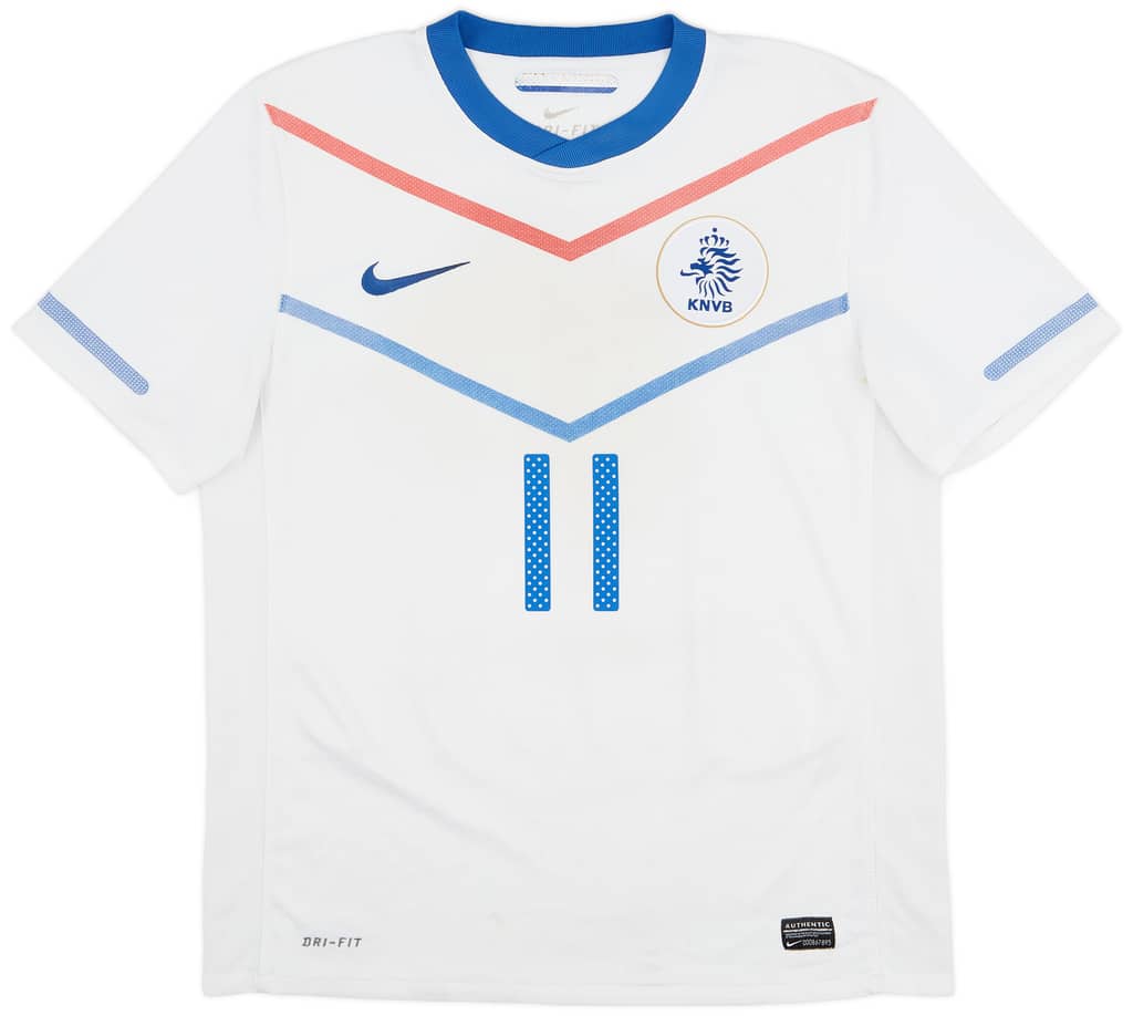 2010-11 Netherlands Away Shirt Robben #11 - 6/10 - (M)