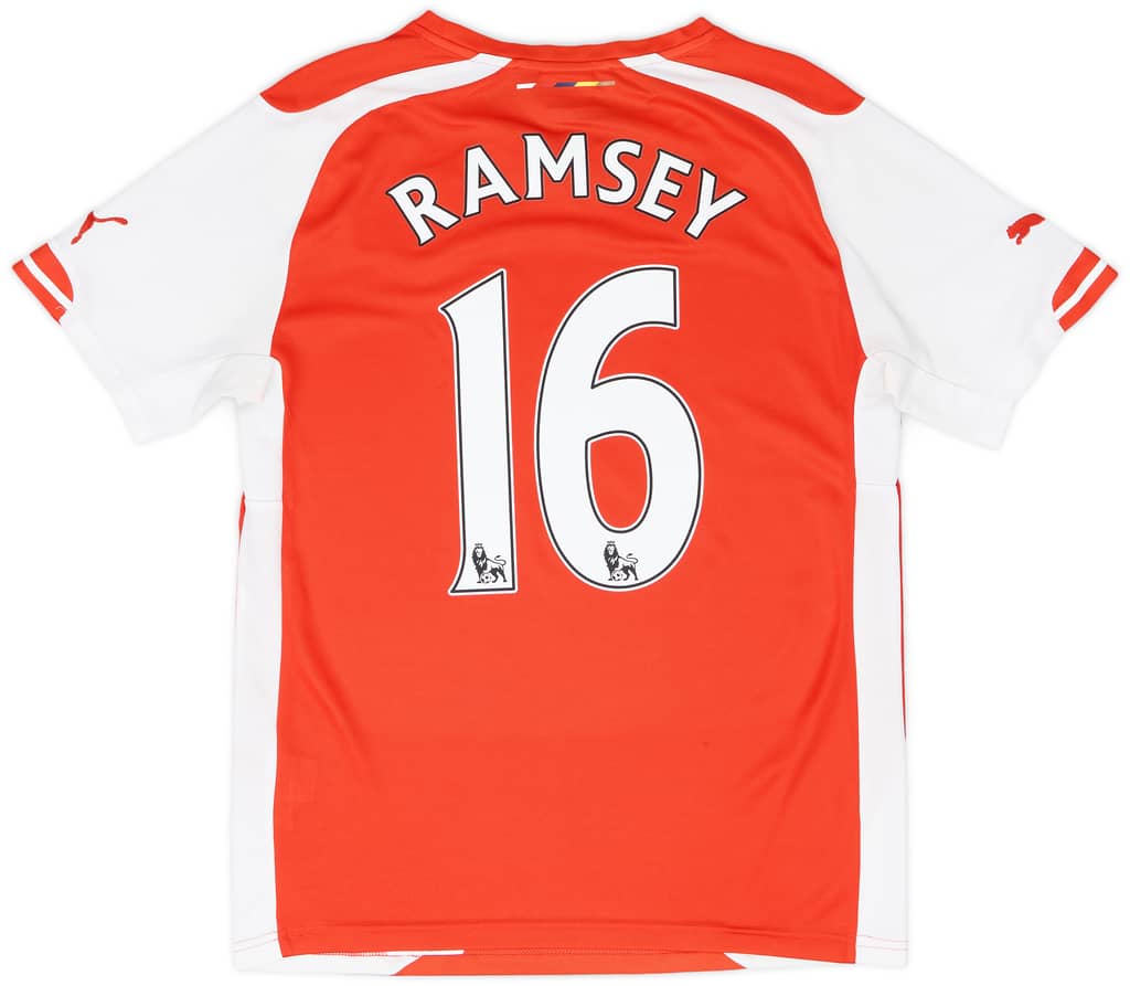2014-15 Arsenal Home Shirt Ramsey #16 - 6/10 - (S)
