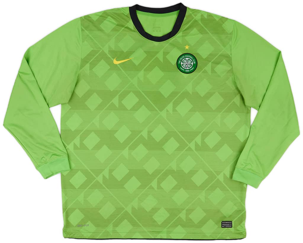 2010-11 Celtic Away L/S Shirt - 8/10 - (XXL)