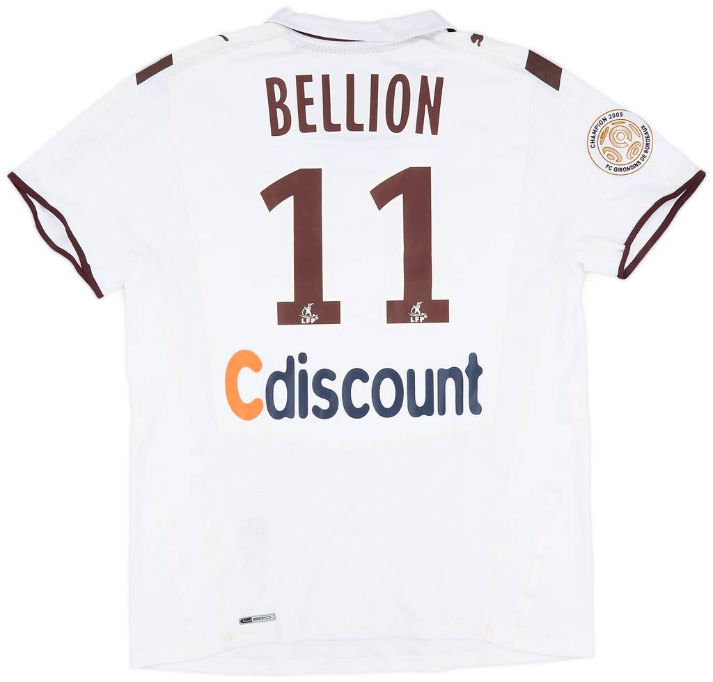 2009-10 Bordeaux Match Issue Away Shirt Bellion #11
