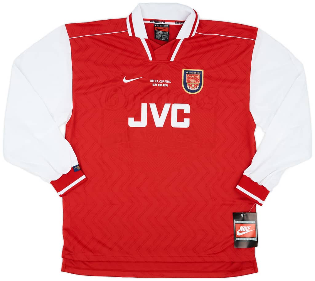 1998 Arsenal Player Issue FA Cup Final Home L/S Shirt
