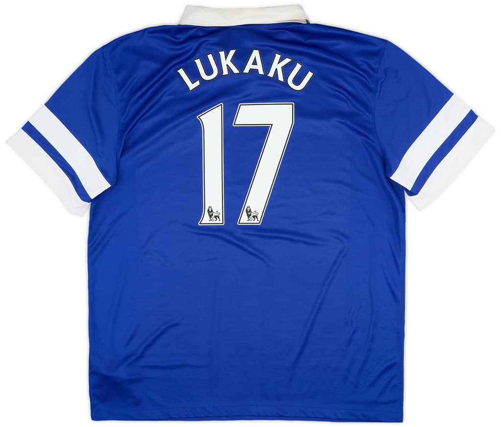 2013-14 Everton Home Shirt Lukaku #17 - 6/10 - (XL)