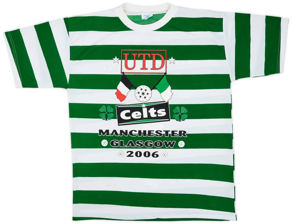 2006-07 Celtc 'v Manchester United' Graphic Shirt - 7/10 - (XL)