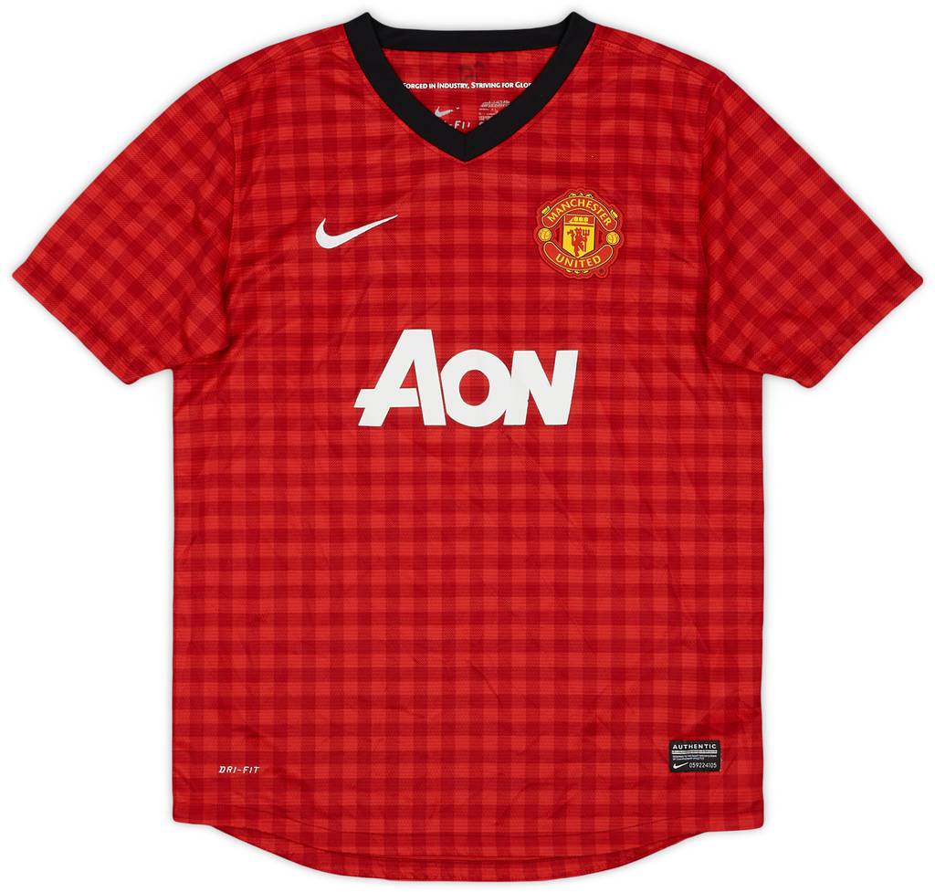 2012-13 Manchester United Home Shirt - 8/10 - (L.Boys)