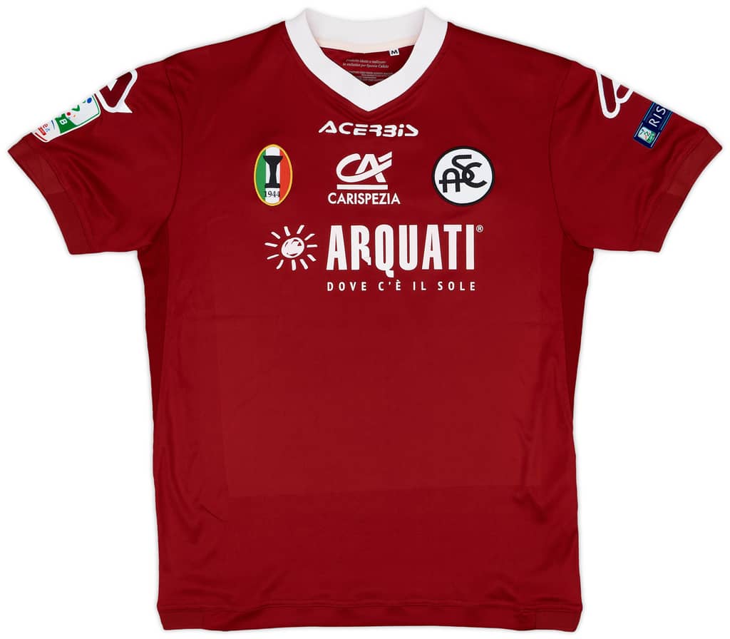 2016-17 Spezia Match Issue GK Shirt Barone #37