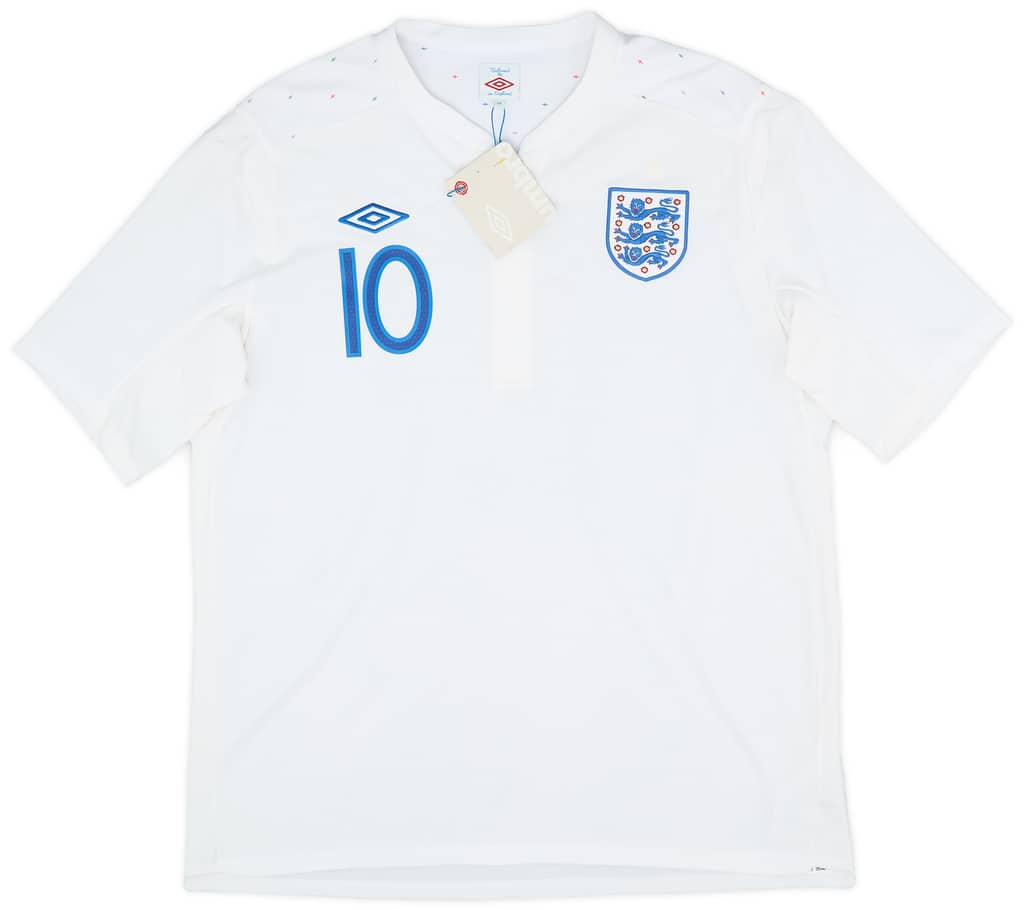 2010-11 England Home Shirt Rooney #10 (XXL)
