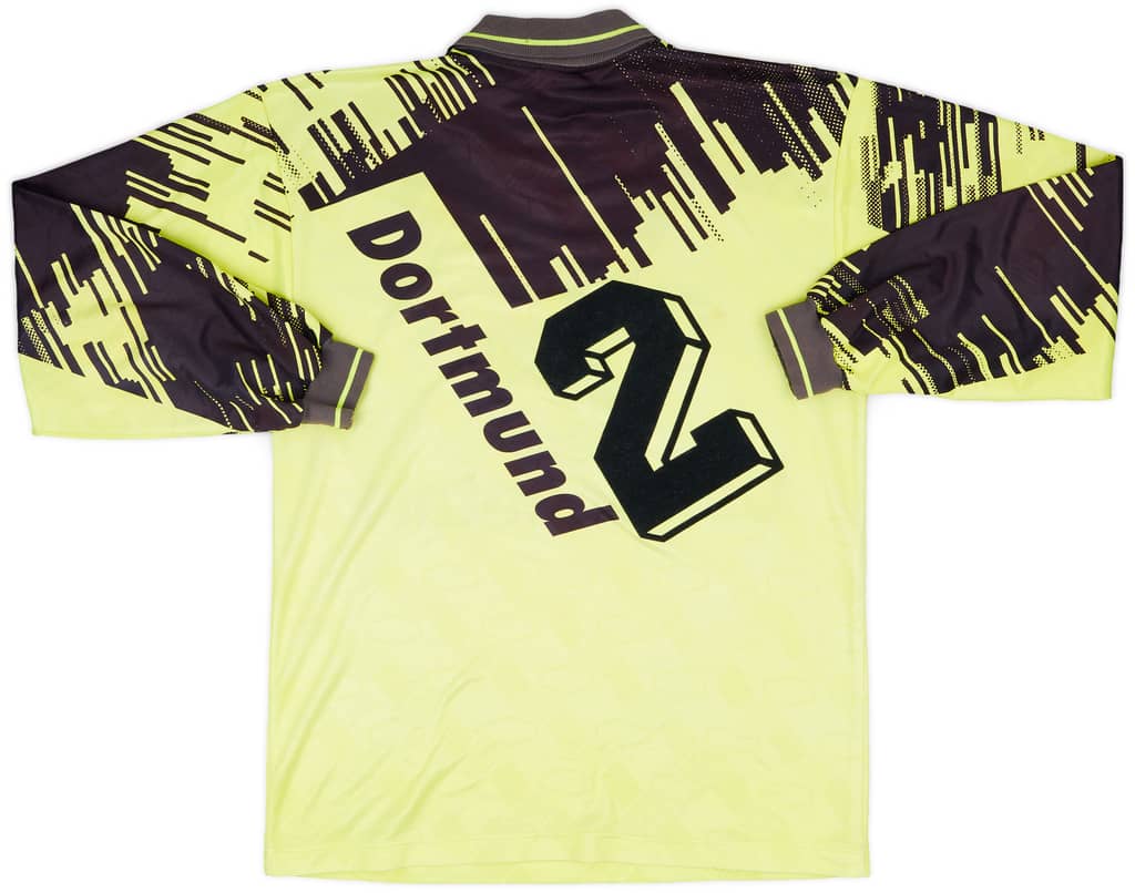 1993-94 Borussia Dortmund Home L/S Shirt #2 - 8/10 - (S)