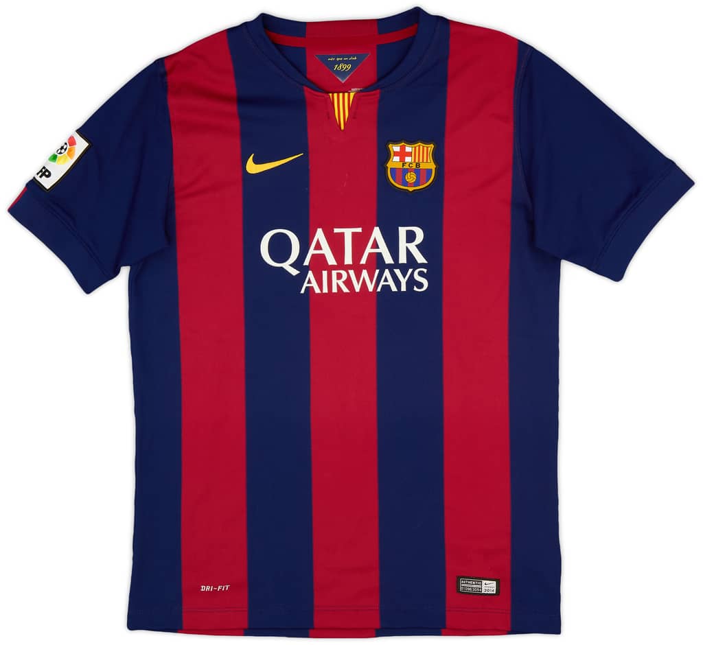 2014-15 Barcelona Home Shirt - 7/10 - (XL.Boys)