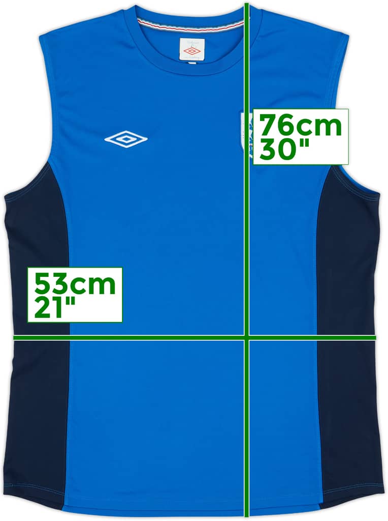 2010-11 England Umbro Training Vest - 8/10 - (XL)