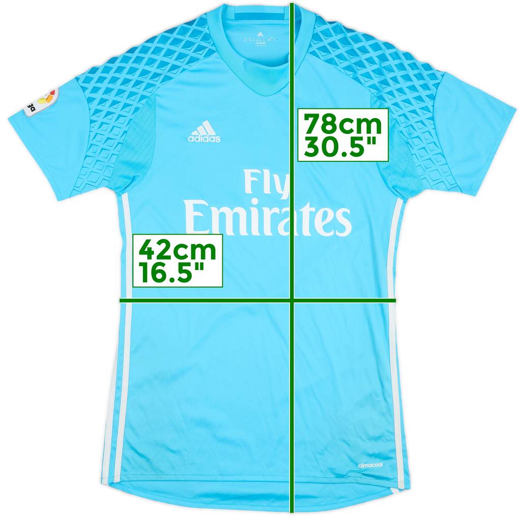 2016-17 Real Madrid GK S/S Shirt - 8/10 - (XS)