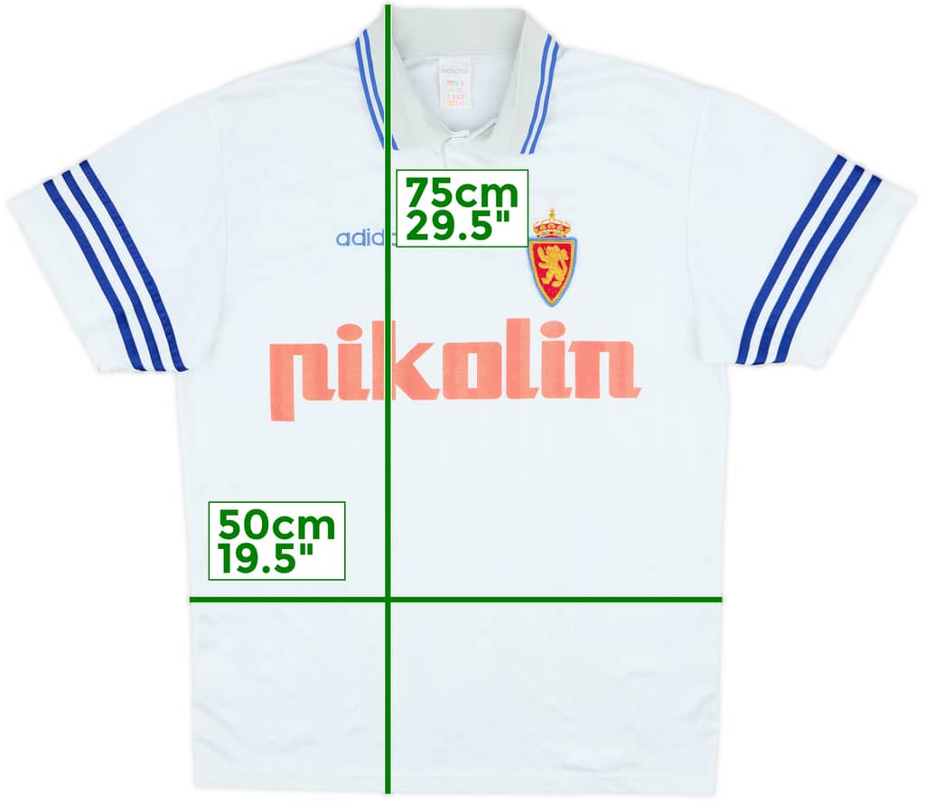 1995-97 Real Zaragoza Home Shirt - 8/10 - (M)