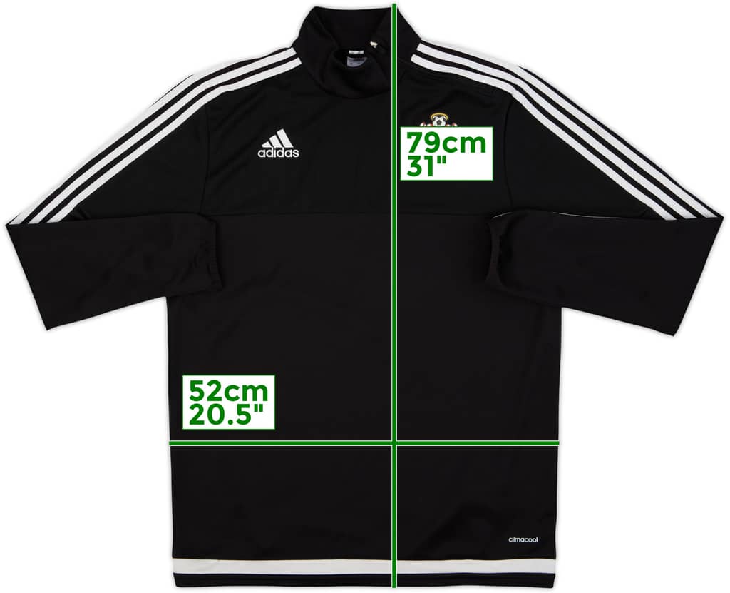 2015-16 Southampton adidas 1/4 Zip Drill Top - 9/10 - (L)