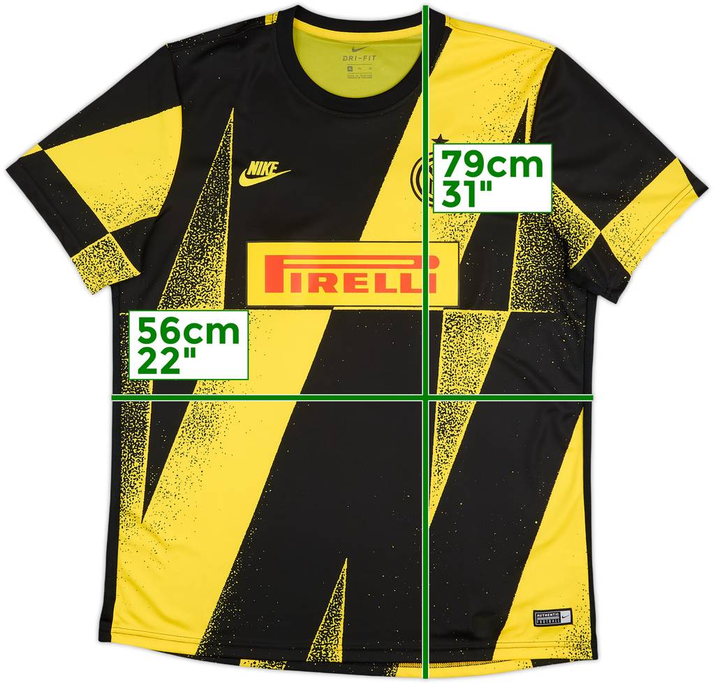 2019-20 Inter Milan Pre-Match Training Shirt - 10/10 - (XL)