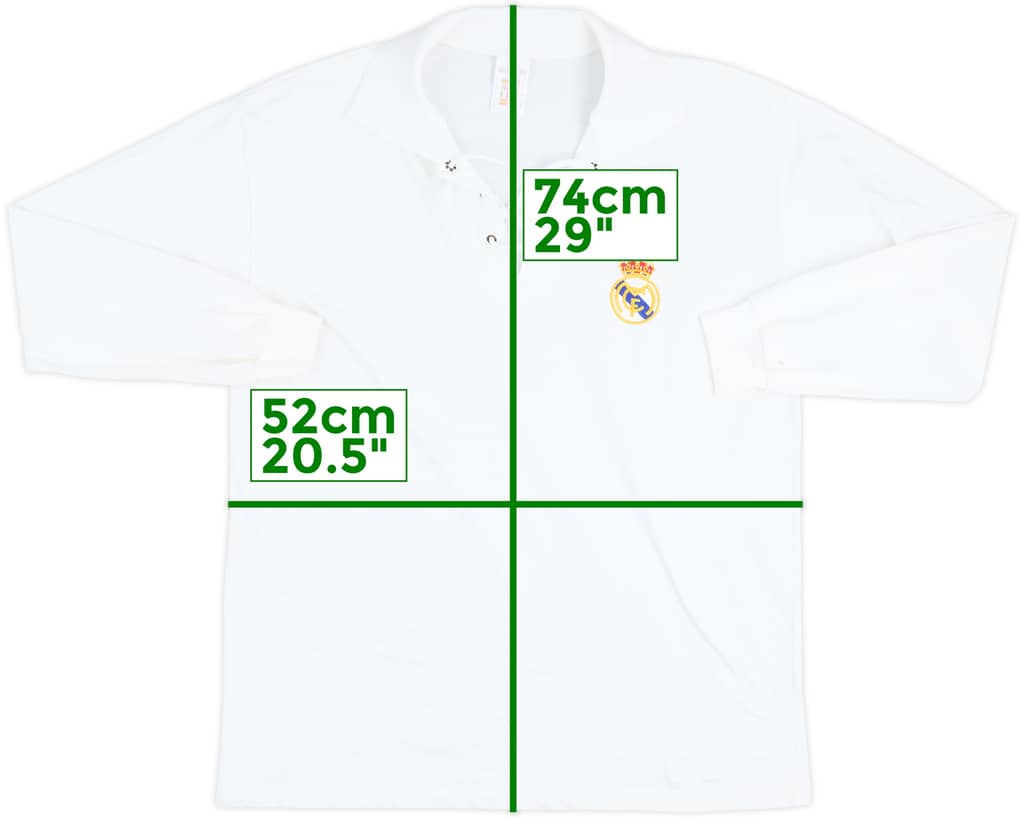 2001-02 Real Madrid adidas Heritage L/S Shirt - 8/10 - (L)